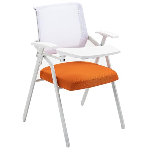 YDkjwjw Stapelbar Konferenzraum Stühle mit Flip-Up Tablet Arm Folding Office Chair mit Mesh Back und Lendenwirbelstütze für Home Office Training Room YDkjwjw Stapelbar Konferenzraum Stühle mit Flip-Up Tablet Arm Folding Office Chair mit Mesh Back und Lendenwirbelstütze für Home Office Training Room von YDkjwjw