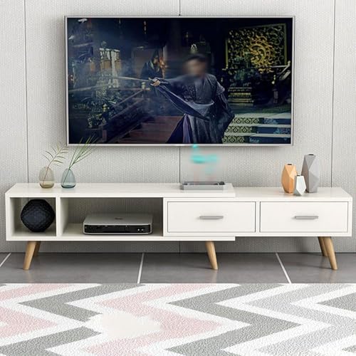 YDkjwjw TV-Schrank mit 2 Schubladen, Ausziehbarer TV-Schrank Verstellbarer Teleskop-TV-Ständer Platzsparende Medienkonsole für Wohnzimmerwohnungen YDkjwjw TV-Schrank mit 2 Schubladen, Ausziehbarer TV-Schrank Verstellbarer Teleskop-TV-Ständer Platzsparende Medienkonsole für Wohnzimmerwohnungen von YDkjwjw
