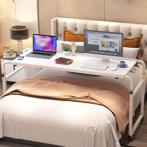 YDkjwjw Über Dem Nachttisch Computer Laptop Schreibtisch Überbetttisch Mobil Verstellbarer Überbettschreibtisch mit Rädern, Tragbarer Bequemer Leseschreibarbeitsplatz für Das Krankenhausschlafzimmer YDkjwjw Über Dem Nachttisch Computer Laptop Schreibtisch Überbetttisch Mobil Verstellbarer Überbettschreibtisch mit Rädern, Tragbarer Bequemer Leseschreibarbeitsplatz für Das Krankenhausschlafzimmer von YDkjwjw