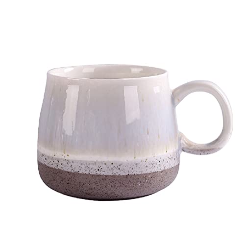 YDoLimmer Keramik Kaffeetasse Keramik Tasse Tee Tasse Espresso Tasse 350ml Mark Kaffeetasse Geburtstagsgeschenk Weihnachten Hochzeit Valentinstag Jubiläum (Grau) von YDoLimmer