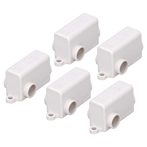 5 Stück T-Verbinder Kabelverbinder, Schraubklemmenblock 1000V/80A (ZKT16) – für 2,5–16 mm² Draht | T-Typ Splitter, Spleißklemme | Steckdosen, Auto, Lüfter, Elektroinstallation von YDuupxe