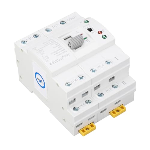 YDuupxe Dual Power Automatischer Transferschalter, PC-Material 63A Home Notgenerator-Umschalter für Wechselstromsysteme (220V) von YDuupxe