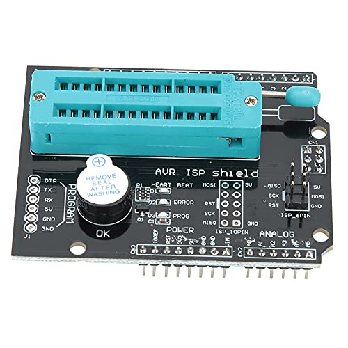 Programmierer -Expansionsbehörde für ATMEGA 328P, ATMEGA 168P, ATMEGA 8 mit 28p -Sperrsitz, AVR ISP Shield Burn Bootloader -Programmierer von YDuupxe