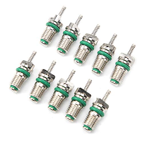 YDuupxe 10 Prozent Auto Klimaanlage Ventil Kerne Hochdruck für R134A Kältemittel Gummi Kupfer Universal für die Meisten Auto YDuupxe 10 Prozent Auto Klimaanlage Ventil Kerne Hochdruck für R134A Kältemittel Gummi Kupfer Universal für die Meisten Auto von YDuupxe