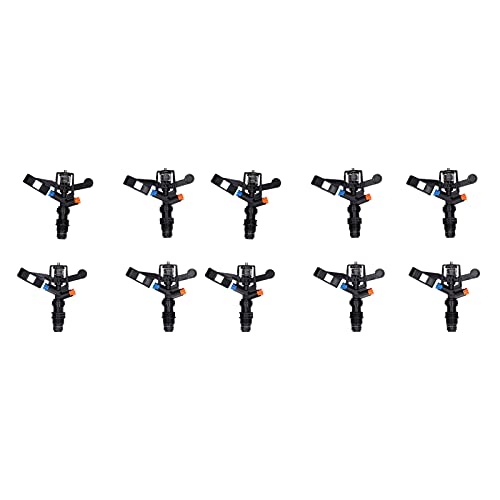 YDuupxe 10pcs Schaukelarm -Sprinkler 360 Grad Pulsierender Sprinkler G1/2 Männlicher Faden für die Rasengartenfarm Bewässerung von YDuupxe