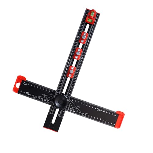 YDuupxe Bohrpositionierung T Quadratischer Lineal Holzbearbeitung 3 Einstellbare Positionierungsblöcke Multi -Winkel für Schrankhardware von YDuupxe