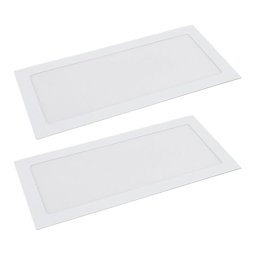 YDuupxe Computerkühler Lüfterstaubfilter Mesh 2pcs Magnetrahmen Staubabdeckung Fine Mesh PVC Staubabdeckung für PC -Kühlventilatoren (WHITE) von YDuupxe