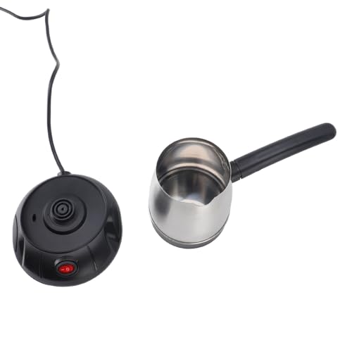 YDuupxe Elektrische Türkische Kaffeekanne 500 Ml Edelstahlkaffeemaschine mit Abnehmbarem Griff für Teemilch und Kaffeegebräu von YDuupxe