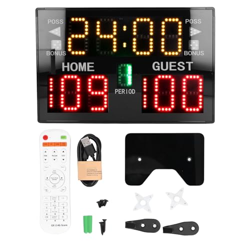 YDuupxe Elektronische Anzeigetafel von LED 11 Ziffern Tragbarer Elektronischer Score-Keeper für Basketball-Volleyball-Boxen Indoor-Sportarten von YDuupxe