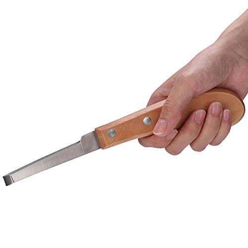 YDuupxe Kohlenstoffs Tahl Messer Zum Trimmen von Pferden, Langlebiger, Ergonomischer Griff, Einfach zu Bedienen mit Scharfer Klinge, Linke oder Rechte Hand, Leicht Schneiden, 8,5 (Einzeilende von YDuupxe