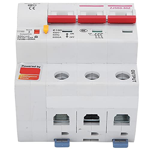 YDuupxe Smart WiFi Circuit Breaker Remote Switch WiFi Aktiviert PA66 -DM AC220V in Antenne 6000V für Home Office Eingebaut (3P 100A) von YDuupxe