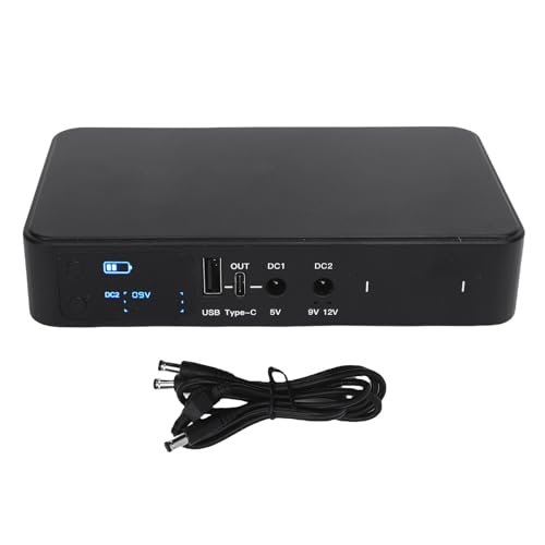 YDuupxe UPS -Stromversorgung 18000mAh Backup Ununterbrochen mit USB -Typ C 5V 9V 12V Ausgang für Router -Modem -Überwachungskamera YDuupxe UPS -Stromversorgung 18000mAh Backup Ununterbrochen mit USB -Typ C 5V 9V 12V Ausgang für Router -Modem -Überwachungskamera von YDuupxe