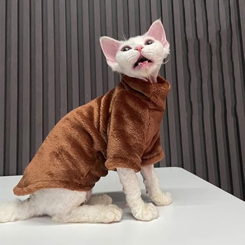Winter Katze Kleidung für Sphinx Warm Hoodies Haustiere dicker Mantel Kätzchen Kostüme Jacke Chihuahua Herbst doppelseitig plus Samt von YEAG