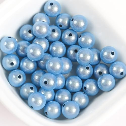 180 Stück 8mm Reflektierende Perlen, Acrylperlen Beads, 3D-Illusion Wunderperlen, Stickerei, Acrylperlen für die Schmuckherstellung, Hübsch unter Licht von YEAHLEE