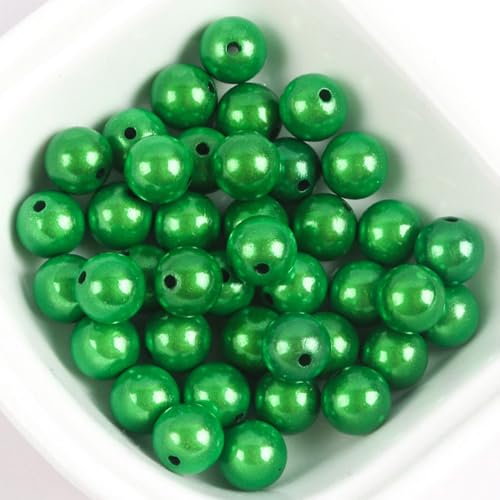 90 Stück 10mm Reflektierende Perlen, Acrylperlen Beads, 3D-Illusion Wunderperlen, Stickerei, Acrylperlen für die Schmuckherstellung, Hübsch unter Licht von YEAHLEE