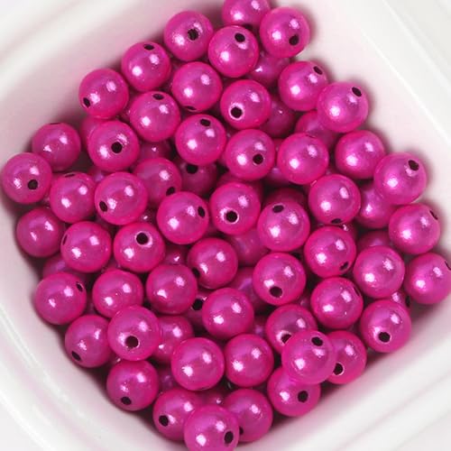 90 Stück 10mm Reflektierende Perlen, Acrylperlen Beads, 3D-Illusion Wunderperlen, Stickerei, Acrylperlen für die Schmuckherstellung, Hübsch unter Licht von YEAHLEE