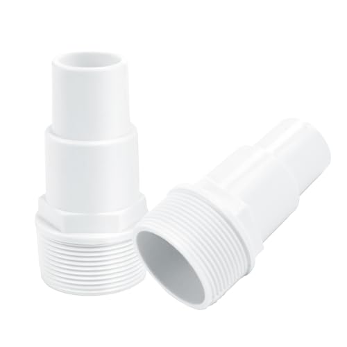 Pool Schlauchverbinder, Ø 32 / 38mm, 2 Stück Poolschlauch Adapter, Pool Adapter 32 auf 38, Pool Schlauchtülle, Poolschlauch 32-38mm Verbinder für 1,5 Zoll Schlauchstutzen von YEAMLTE