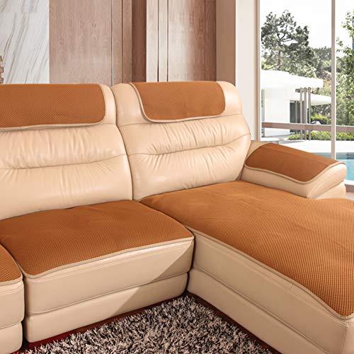 YEARLY Raster Anti-rutsch Sofabezug, Waben-Loch Leder Sofa-Überwürfe Couch-Abdeckung Vier Jahreszeiten Aus Stoff Nordische Moderne Möbel-Protektoren Sofa Handtuch-A 60x60cm(24x24inch) von YEARLY