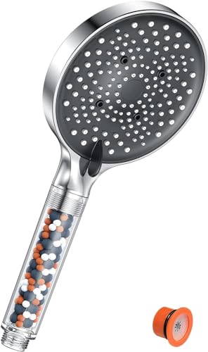 YEAUPE PRO Filter-Duschkopf, 6 Modi, entfernt Chlorreste, reduziert trockene juckende Haut, Wasserenthärter für hartes Wasser, hoher Druck, Φ130 mm, großer starker Durchfluss, YEAUPE PRO Filter-Duschkopf, 6 Modi, entfernt Chlorreste, reduziert trockene juckende Haut, Wasserenthärter für hartes Wasser, hoher Druck, Φ130 mm, großer starker Durchfluss, von YEAUPE PRO