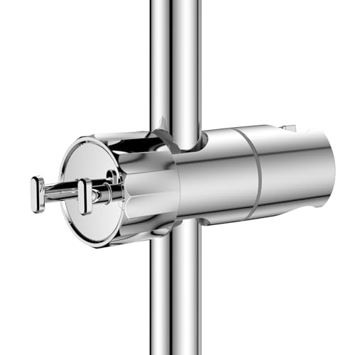 YEAUPE Universal Duschkopf Handbrause Halterung - Brausehalter ohne Bohren,Verstellbar Duschhalterung,360° drehbar für Slide Bar 16-28 mm Außen Durchmesser, ABS+Verchromt Duschstange von YEAUPE