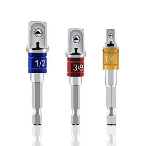 3tlg Stecknuss Adapter Stecknussadapter Set dapter Satz Sechskant Steckschlüssel 1/2", 3/8", 1/4" Nuss Set Adapter Bit 3tlg Stecknuss Adapter Stecknussadapter Set dapter Satz Sechskant Steckschlüssel 1/2", 3/8", 1/4" Nuss Set Adapter Bit von YEBOCIYO