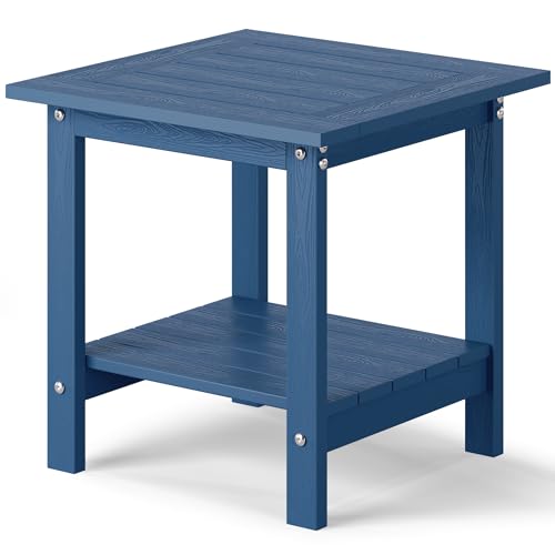 YEFU Outdoor-Beistelltisch für Terrasse: 38,1 x 38,1 cm, HIPS kleiner, quadratischer Beistelltisch für den Außenbereich, 2-stöckig, Adirondack-Tische für Terrasse, Veranda, Pool, Wohnzimmer, Strand YEFU Outdoor-Beistelltisch für Terrasse: 38,1 x 38,1 cm, HIPS kleiner, quadratischer Beistelltisch für den Außenbereich, 2-stöckig, Adirondack-Tische für Terrasse, Veranda, Pool, Wohnzimmer, Strand von YEFU