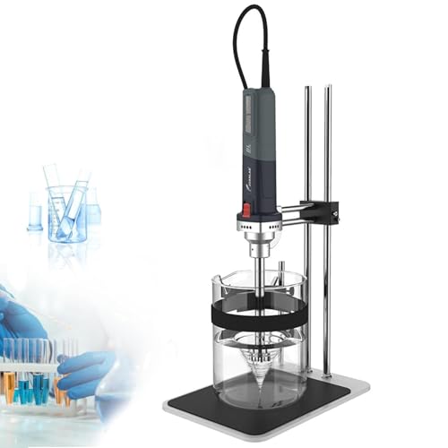 Hand-Homogenisator,1300 W Labor-Hochgeschwindigkeits-Zellgewebe-Homogenisator, Labor-Homogenisier-Emulgator Mit 6 Einstellbaren Gängen, Zur Zellhomogenisierung Und Zum Mischen,18mm von YEHOZZ