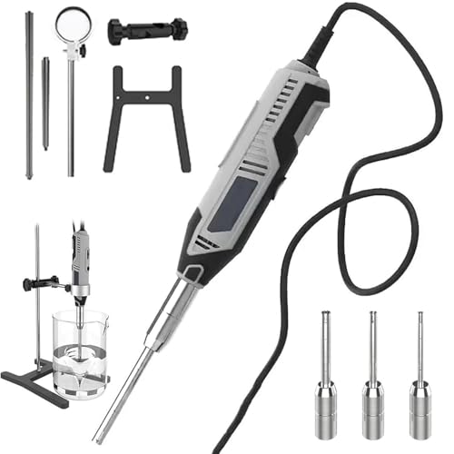 Labor-Zellgewebe-Homogenisator,Hochgeschwindigkeits-Dispergierhomogenisator Mit 6 Mm, 8 Mm Und 10 Mm Arbeitsköpfen Und H-Förmigem Ständer,Für Lebensmittel, Medizin Und Kosmetik,Plugin von YEHOZZ