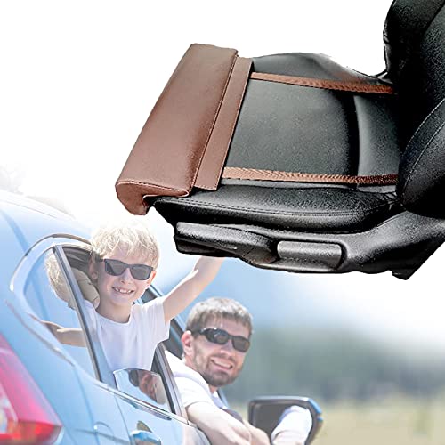 YEITH Autositz Beinstütze Autositz Kissen Auto Extended Sitzkissen Leder Knie Pads Langstrecken Fahren Auto Bus Zug Büro Home Beinkissen,Brown von YEITH