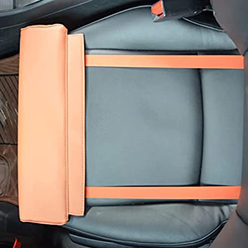 YEITH Autositz Beinstütze Autositz Kissen Auto Extended Sitzkissen Leder Knie Pads Langstrecken Fahren Auto Bus Zug Büro Home Beinkissen,Lightbrown von YEITH