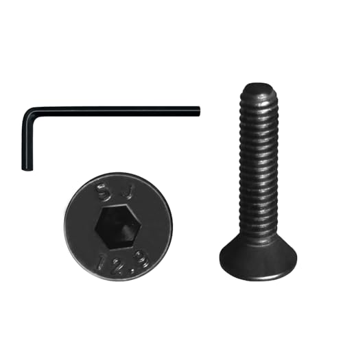 YEJAHY 20 Stück M6 x 30 Senkkopf Schrauben, Hochfester Kohlenstoffstahl, Maschinen Schrauben, Vollgewindeschrauben Maschinenausrüstung Wohnmöbel, Bolt, Schwarzes YEJAHY 20 Stück M6 x 30 Senkkopf Schrauben, Hochfester Kohlenstoffstahl, Maschinen Schrauben, Vollgewindeschrauben Maschinenausrüstung Wohnmöbel, Bolt, Schwarzes von YEJAHY
