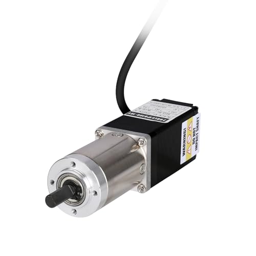 YEJMKJ Nema 11 Schrittmotor mit integriertem Planetengetriebe, 2-Phasen-Hohes Drehmoment, 11 N, bipolar, 1,0 A, 7 Ω, 94 mm, 4-adrig, 18 mm, φ6 mm Kabel, 1 m, 3D-Drucker, DIY, CNC, 50,9:1 mm von YEJMKJ