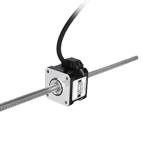 YEJMKJ Nema 17 Schrittmotor TR8 x 8, 300 mm, 1,8 °, 2 Phasen, hohes Drehmoment, 0,3 Nm, bipolar, 1,5 A, 2,7 Ω, 34 mm, 42 Schrittmotor mit T8 300 mm Kabel, 1 m, für 3D-Drucker, DIY-Roboter, CNC von YEJMKJ