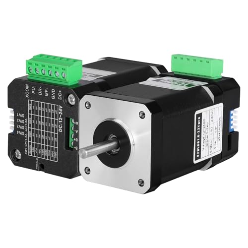 YEJMKJ Nema 17 Schrittmotor mit integriertem Schritttreiber, 2 Phasen, hohes Drehmoment, 0,7 Nm, bipolar, 2,5 A, 1,5 Ω, 76 mm, 42 Schrittmotor mit Controller für 3D-Drucker, DIY-Roboter, CNC-Maschine von YEJMKJ