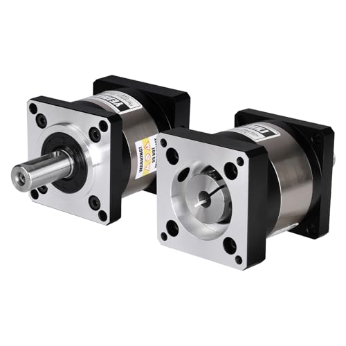 YEJMKJ Übersetzung 10:1 Planetengetriebe für Nema 23 Schrittmotor 57-67 mm Backlash 15 arcmin Eingangswelle 21 mm φ8 mm Planetengetriebe für 57-stufigen Motor inkl. 4 Schrauben, 2 Stecker, 1 Schlüssel von YEJMKJ