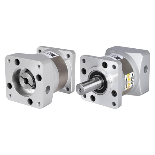 YEJMKJ Übersetzung 10:1 Planetengetriebe für Nema 23 Schrittmotor 60-74 mm Backlash 15 arcmin Eingangswelle 31 mm φ10 mm Planetengetriebe für 57-stufigen Motor inkl. 4 Schrauben, 2 Stecker, 1 von YEJMKJ