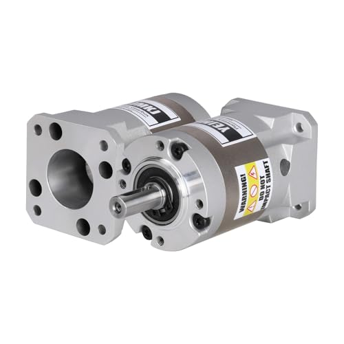 YEJMKJ Übersetzung 20:1 Planetengetriebe für Nema 17 Schrittmotor 42-66 mm Backlash 20 arcmin Eingangswelle 25,5 mm φ5 mm Planetengetriebe für 42 Schrittmotor inkl. 4 Schrauben 2 Stecker 1 Schlüssel von YEJMKJ