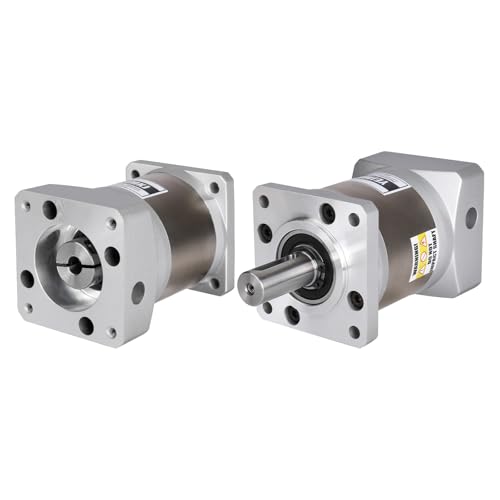 YEJMKJ Übersetzung 50:1 Planetengetriebe für Nema 23 Schrittmotor 60-90 mm Backlash 20 arcmin Eingangswelle 31 mm φ8 mm Planetengetriebe für 57-stufigen Motor inkl. 4 Schrauben, 2 Stecker, 1 Schlüssel von YEJMKJ