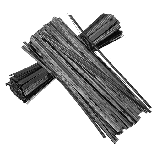YELARXI Drahtbinder wiederverwendbar, 15 cm, für Plastiktüten, Süßigkeitentüten, Pflanzen, Bastelprojekte – (800 Stück, schwarz) von YELARXI