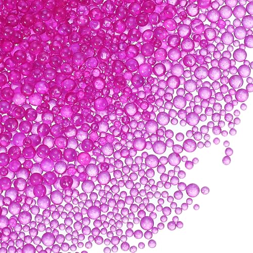 YELARXI Glasblasen-Perlen, winzige, schillernde Perlen, kein Loch, Mini-Glasblasen, geeignet für DIY Handwerk, Nagelkunst, Schmuckherstellung, 1–3 mm, 100 g, Rosarot YELARXI Glasblasen-Perlen, winzige, schillernde Perlen, kein Loch, Mini-Glasblasen, geeignet für DIY Handwerk, Nagelkunst, Schmuckherstellung, 1–3 mm, 100 g, Rosarot von YELARXI