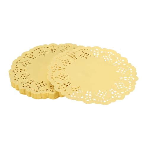 YELARXI Papierdeckchen, Papierspitzen-Deckchen, Einweg-Tischsets, rund, modern, dekorativ, Großpackung, 11,4 cm, passend für Kuchen, Desserts, Handwerk, gebackenes Grill, gebratenes Essen, Geschirr YELARXI Papierdeckchen, Papierspitzen-Deckchen, Einweg-Tischsets, rund, modern, dekorativ, Großpackung, 11,4 cm, passend für Kuchen, Desserts, Handwerk, gebackenes Grill, gebratenes Essen, Geschirr von YELARXI