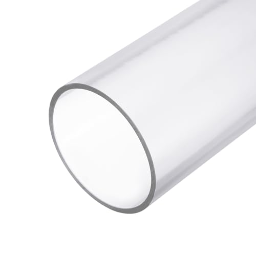 YELARXI Transparentes PVC-Rohr, hochschlagfestes, starres Rohr, Rundrohr, Kunststoff-Vinylrohr, passend für (Garten/Zuhause/Staubsammlung/Aquarium/Aquarium), 9,9 cm ID & 11 cm Außendurchmesser und 0,3 von YELARXI