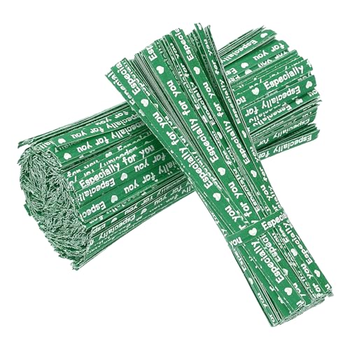 YELARXI Wiederverwendbare Brotbinder aus Kraftpapier, 8,9 cm, passend für Plastiktüten, Süßigkeitentüten, Pflanzen, Bastelprojekte, Haushalt, Büro, Garten, 700 Stück, Grün/Weiß YELARXI Wiederverwendbare Brotbinder aus Kraftpapier, 8,9 cm, passend für Plastiktüten, Süßigkeitentüten, Pflanzen, Bastelprojekte, Haushalt, Büro, Garten, 700 Stück, Grün/Weiß von YELARXI