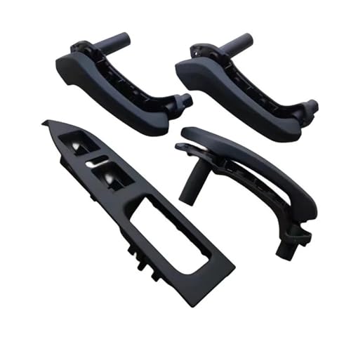 YELEMEABHB 7 PCS Autotürgriffrahmen Passend for Volkswagen Touran 2003-2016 Innenabdeckung Fensterschalter Panel Schalter Zubehör 1T1 867 371 Türinnengriff(schwarz) von YELEMEABHB