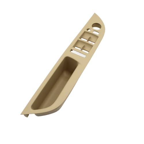 YELEMEABHB Autoinnenausstattung Armlehne Türgriff Fensterverkleidung Zuggriffabdeckung Verkleidung Ersatz Passend for BMW 5er E60 E61 2006-2010 Türinnengriff(LHD Driver-Beige) von YELEMEABHB