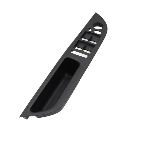 YELEMEABHB Autoinnenausstattung Armlehne Türgriff Fensterverkleidung Zuggriffabdeckung Verkleidung Ersatz Passend for BMW 5er E60 E61 2006-2010 Türinnengriff(LHD Driver-Black) von YELEMEABHB
