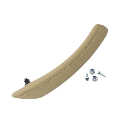 YELEMEABHB Autoinnenausstattung Armlehne Türgriff Fensterverkleidung Zuggriffabdeckung Verkleidung Ersatz Passend for BMW 5er E60 E61 2006-2010 Türinnengriff(Rear Left-Beige) von YELEMEABHB