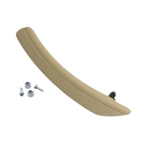 YELEMEABHB Autoinnenausstattung Armlehne Türgriff Fensterverkleidung Zuggriffabdeckung Verkleidung Ersatz Passend for BMW 5er E60 E61 2006-2010 Türinnengriff(Rear Right-Beige) von YELEMEABHB