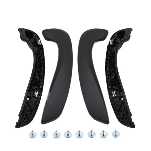 YELEMEABHB Innenausstattung Auto Vorne Links Rechts Innentürgriff Haltegriff-Kit Fit for Renault Megane 3 MK3 Fluence 2008-2016 809540001R 809600007R Türinnengriff(Black 4PCS) von YELEMEABHB