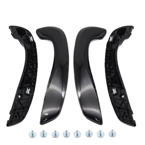 YELEMEABHB Innenausstattung Auto Vorne Links Rechts Innentürgriff Haltegriff-Kit Fit for Renault Megane 3 MK3 Fluence 2008-2016 809540001R 809600007R Türinnengriff(Piano-Black 4PCS) von YELEMEABHB